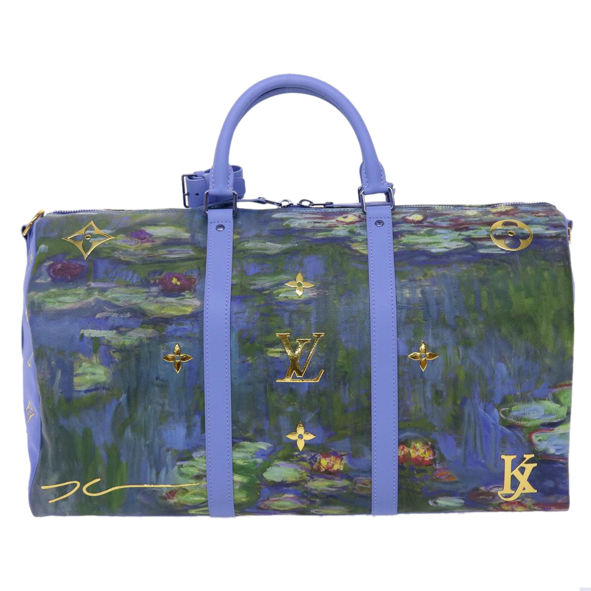 LOUIS VUITTON Masters Collection MONET Keepall Bandouliere 50 Bag LV Auth 47436SM