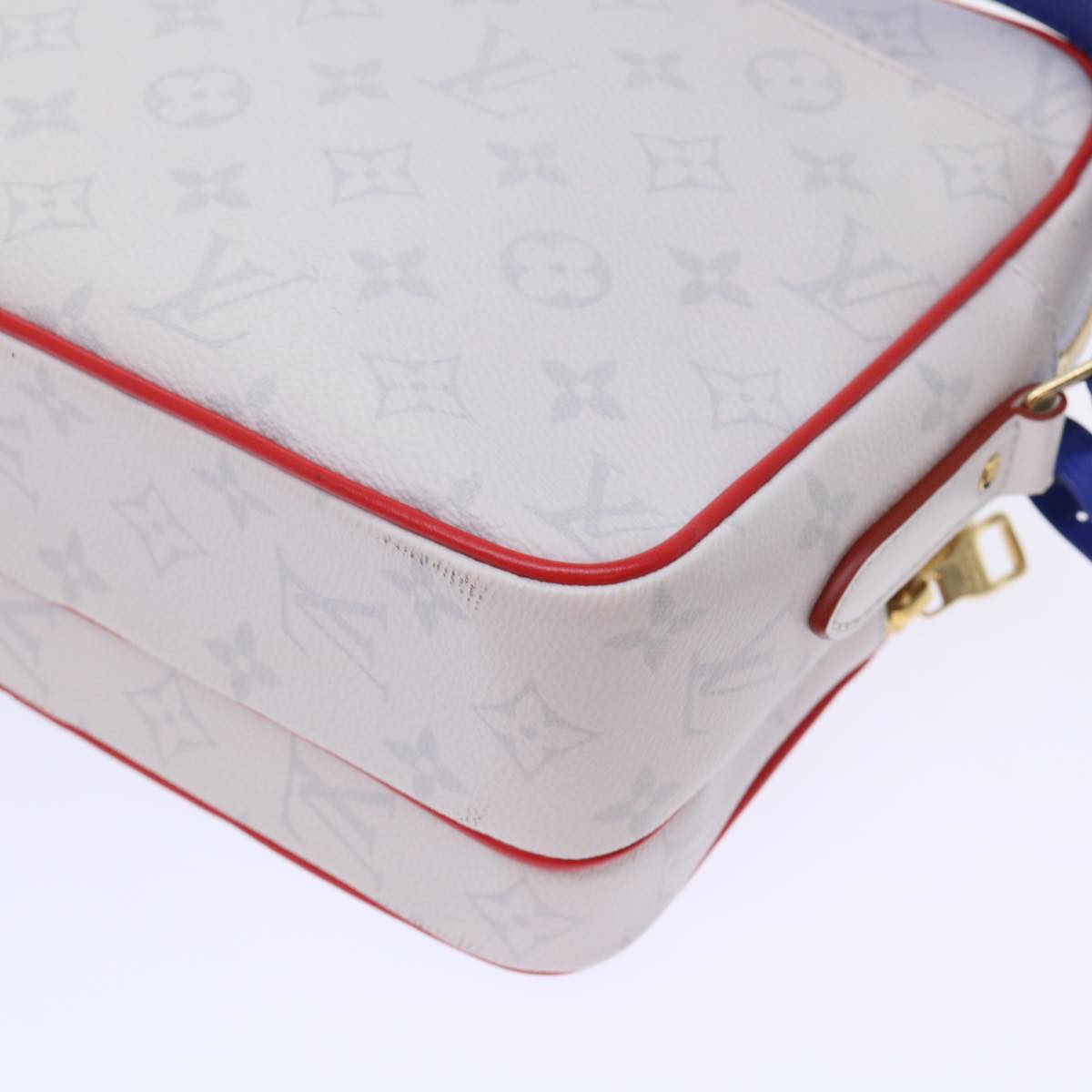 LOUIS VUITTON Monogram Nile PM Shoulder Bag NBA White M45583 LV Auth 47492SM