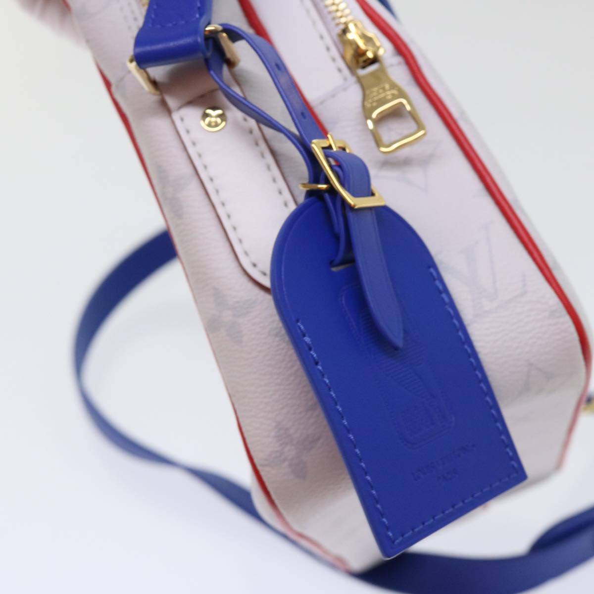 LOUIS VUITTON Monogram Nile PM Shoulder Bag NBA White M45583 LV Auth 47492SM
