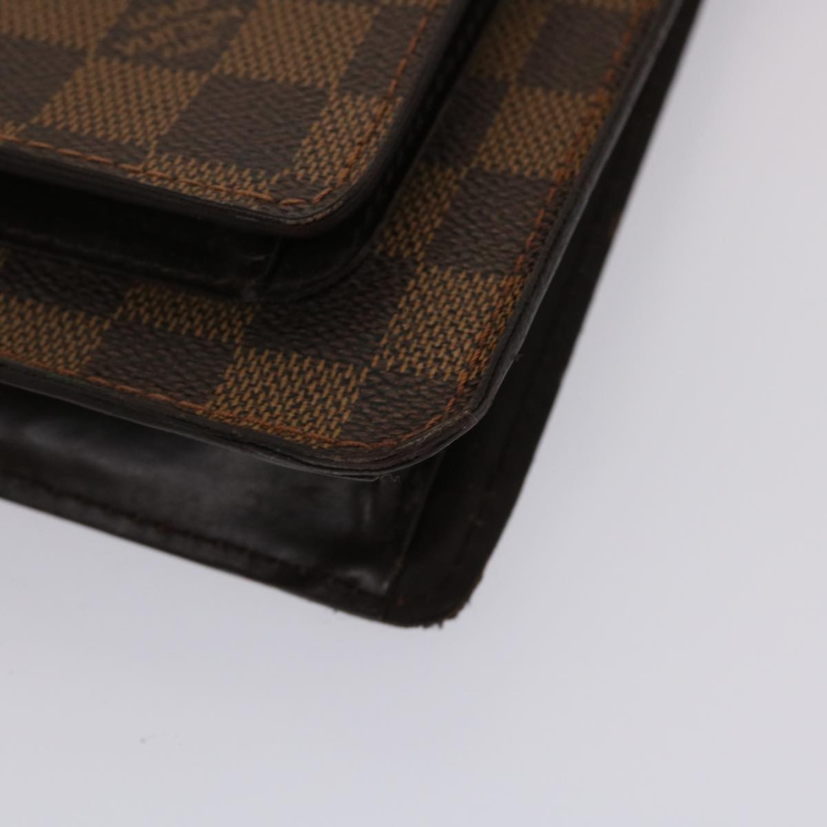 LOUIS VUITTON Damier Ebene Monceau 28 Hand Bag SPO 2way N48088 LV Auth 47539SAV