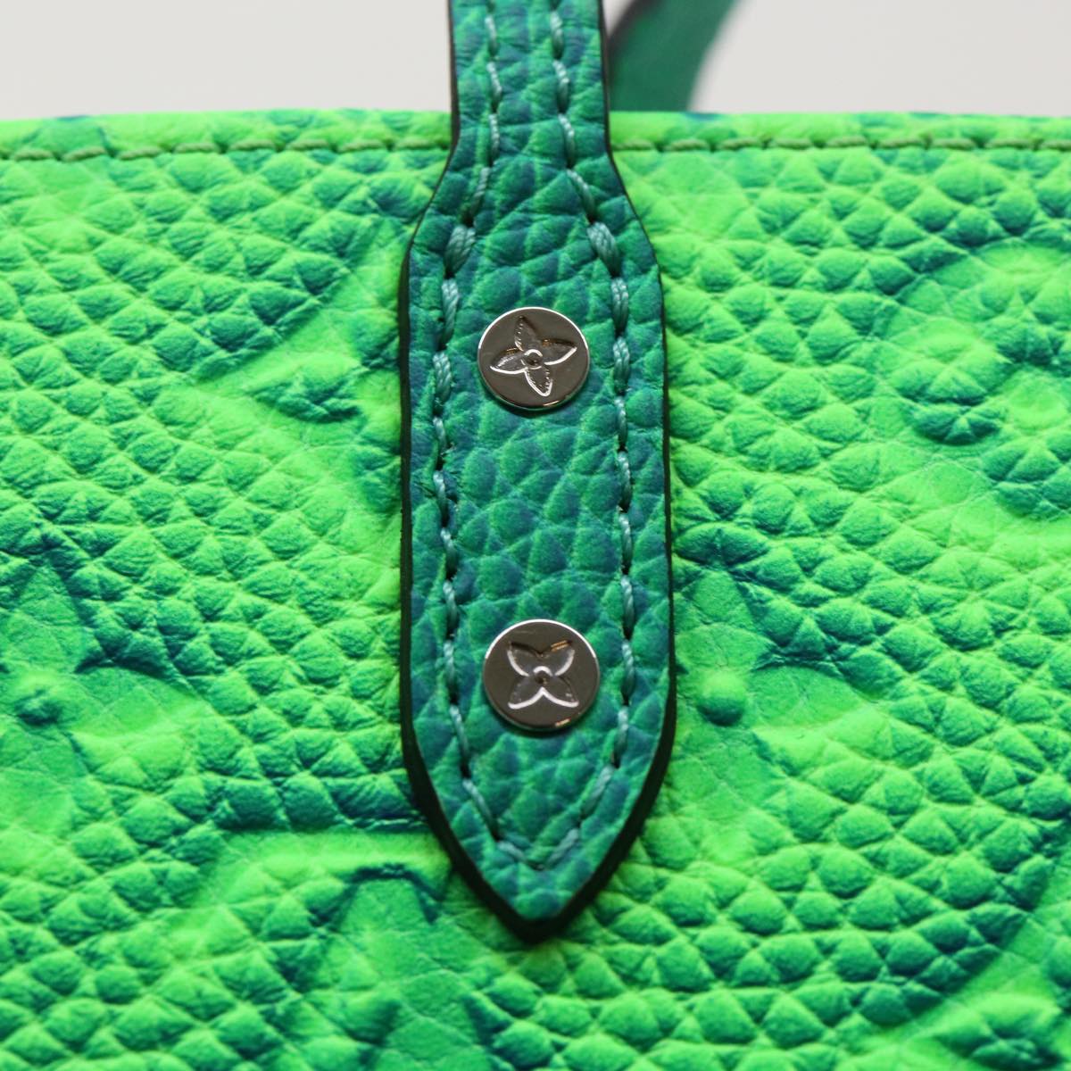 LOUIS VUITTON Monogram Taurillon Illusion Sac Plat XS Bag M81221 LV Auth 47623SM