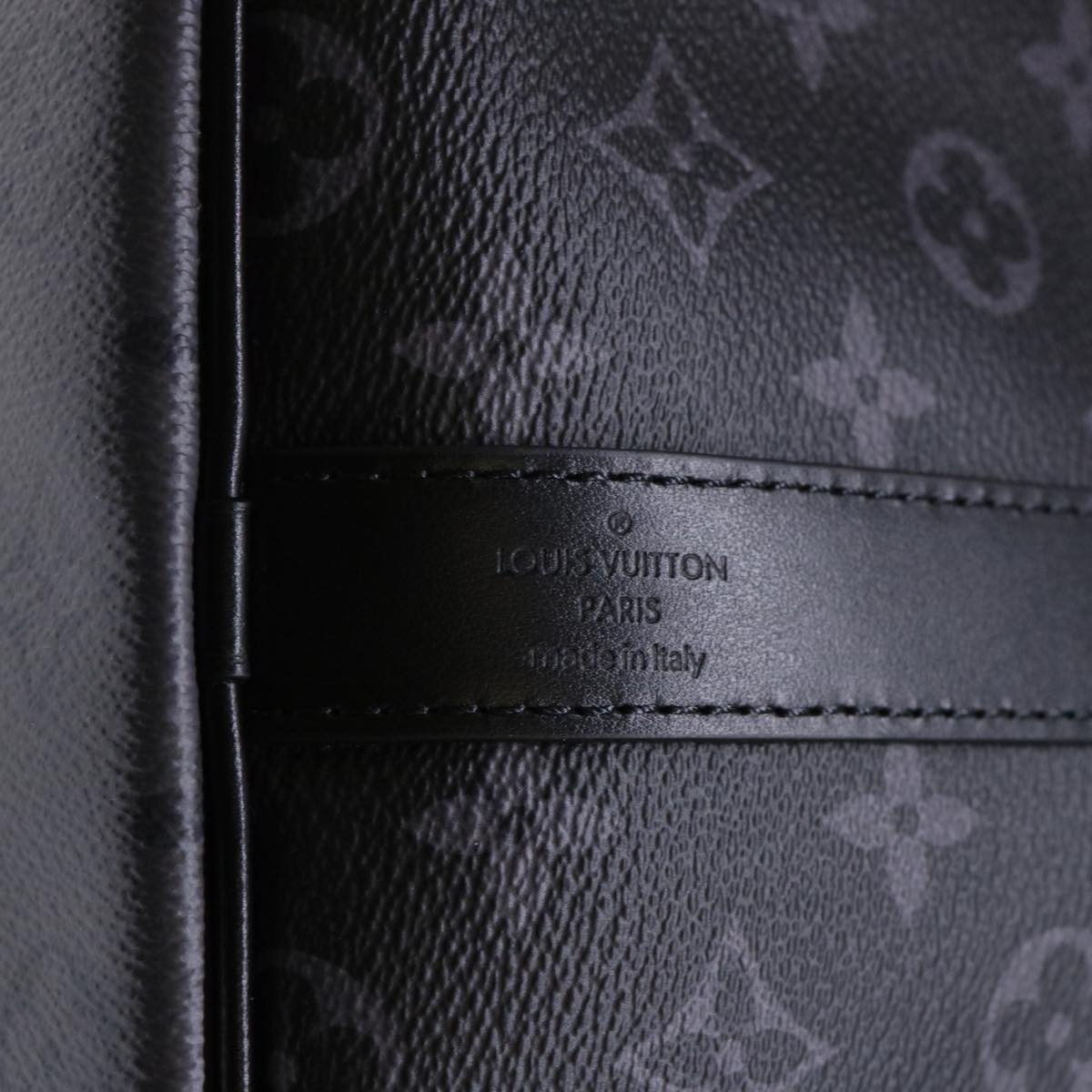 LOUIS VUITTON Eclipse Reverse Keepall Bandouliere 50 Bag M45392 LV Auth 47830S