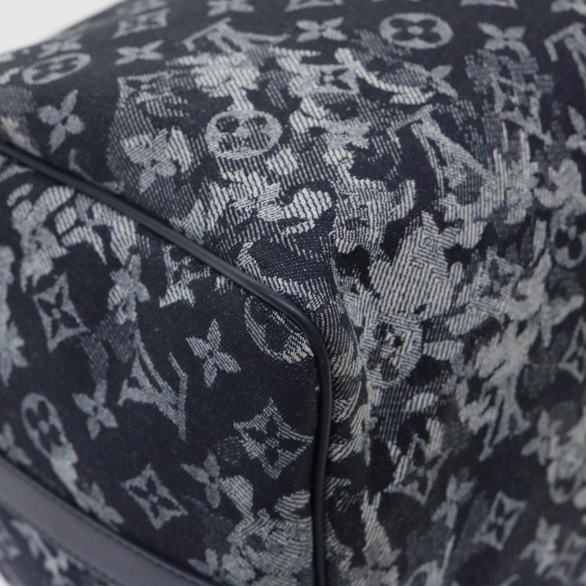 LOUIS VUITTON Monogram Tapestry Keepall Bandouliere 50 Boston M57285 Auth 48047S