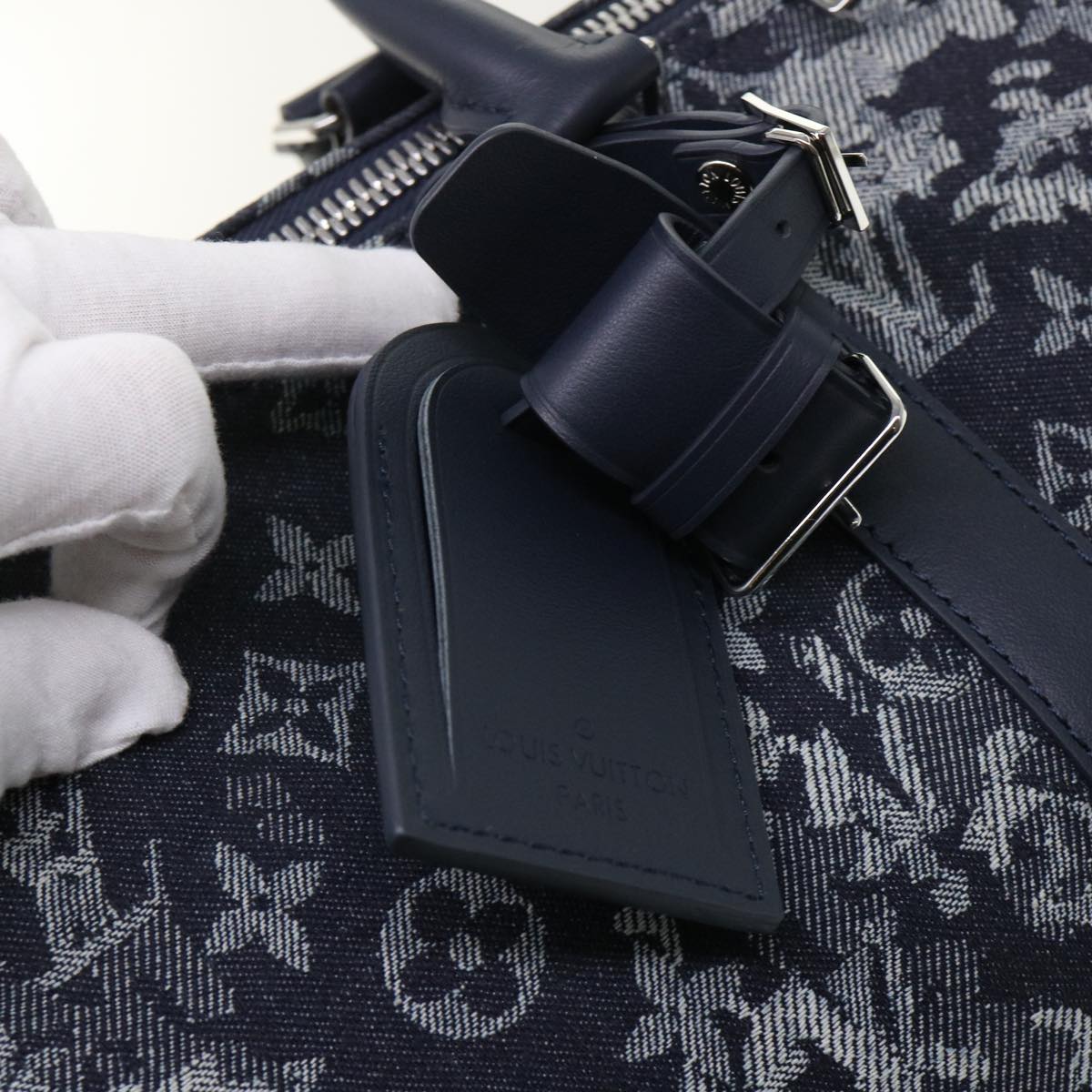 LOUIS VUITTON Monogram Tapestry Keepall Bandouliere 50 Boston M57285 Auth 48047S