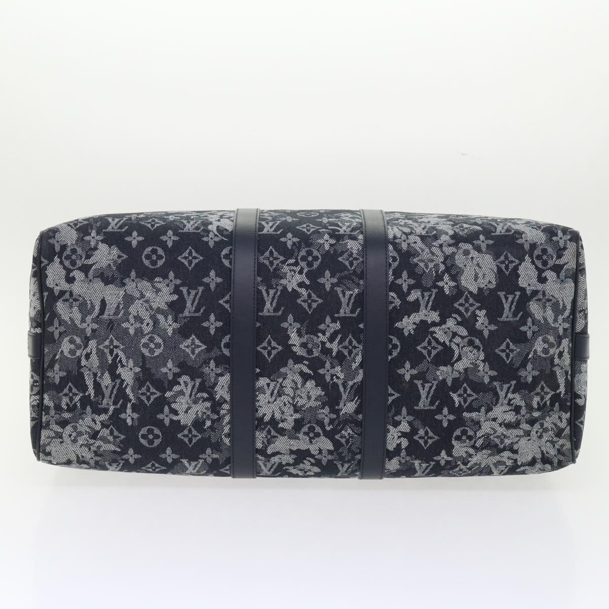 LOUIS VUITTON Monogram Tapestry Keepall Bandouliere 50 Boston M57285 Auth 48047S