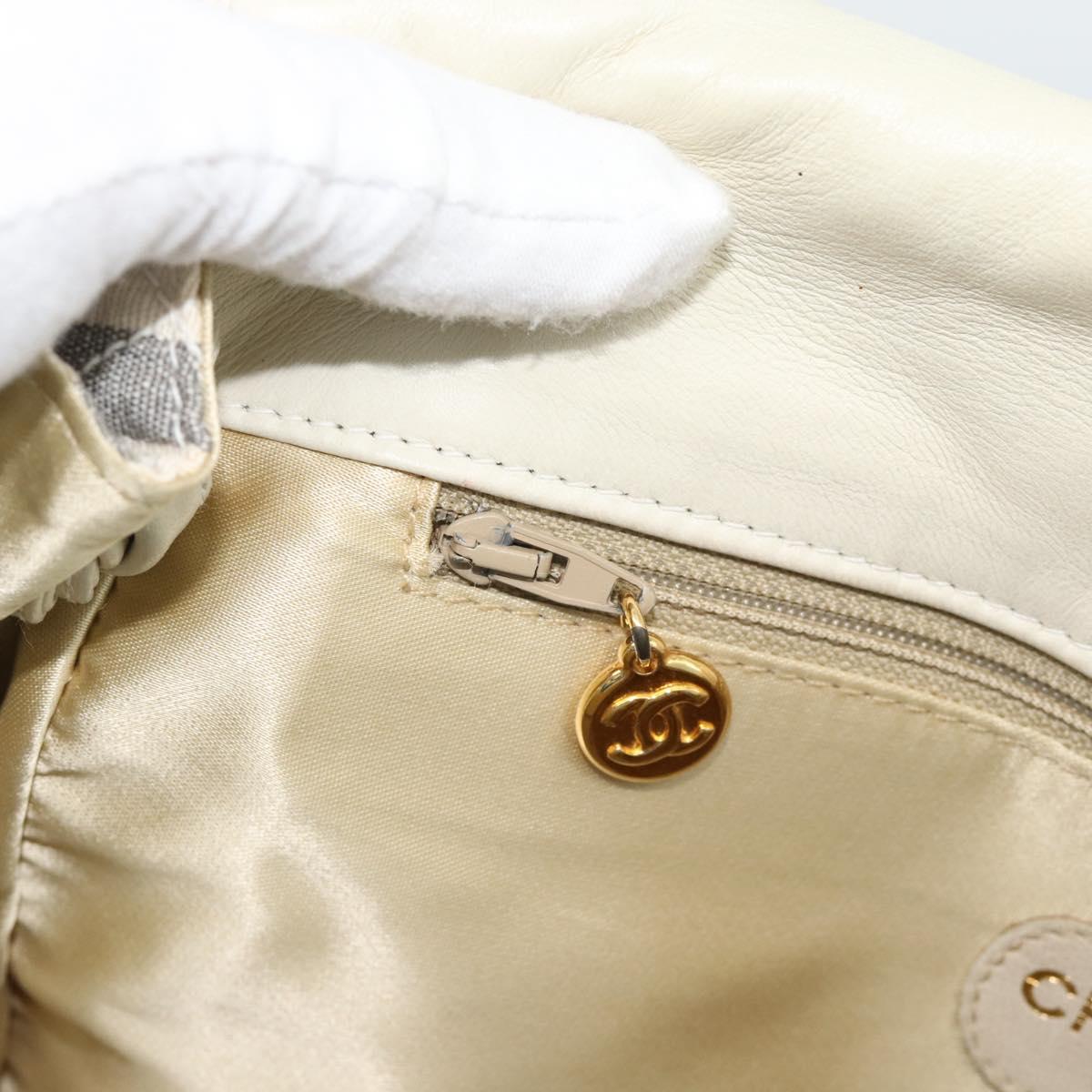 CHANEL Matelasse Shoulder Bag Canvas Light Blue White CC Auth 48071AV