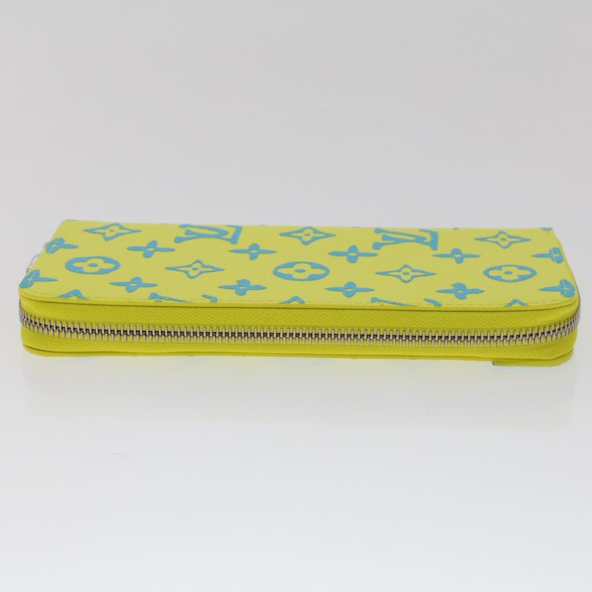 LOUIS VUITTON Playground Zippy Wallet Vertical Wallet Yellow M82005 Auth 48507SM