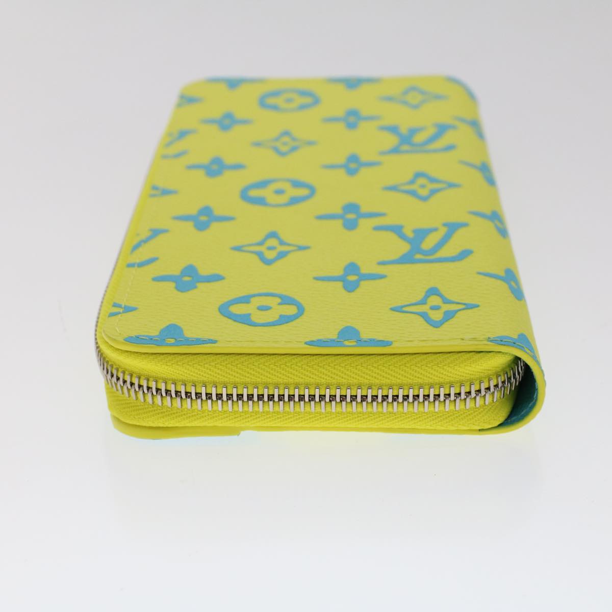 LOUIS VUITTON Playground Zippy Wallet Vertical Wallet Yellow M82005 Auth 48507SM