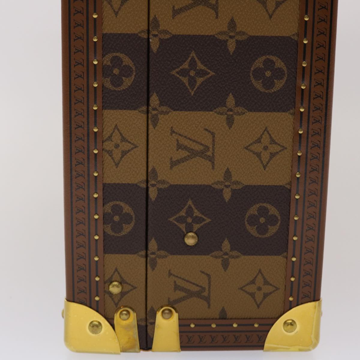 LOUIS VUITTON Monogram Stripe Cotteville 40 Trunk HUMAN MADE M20464 Auth 48522S