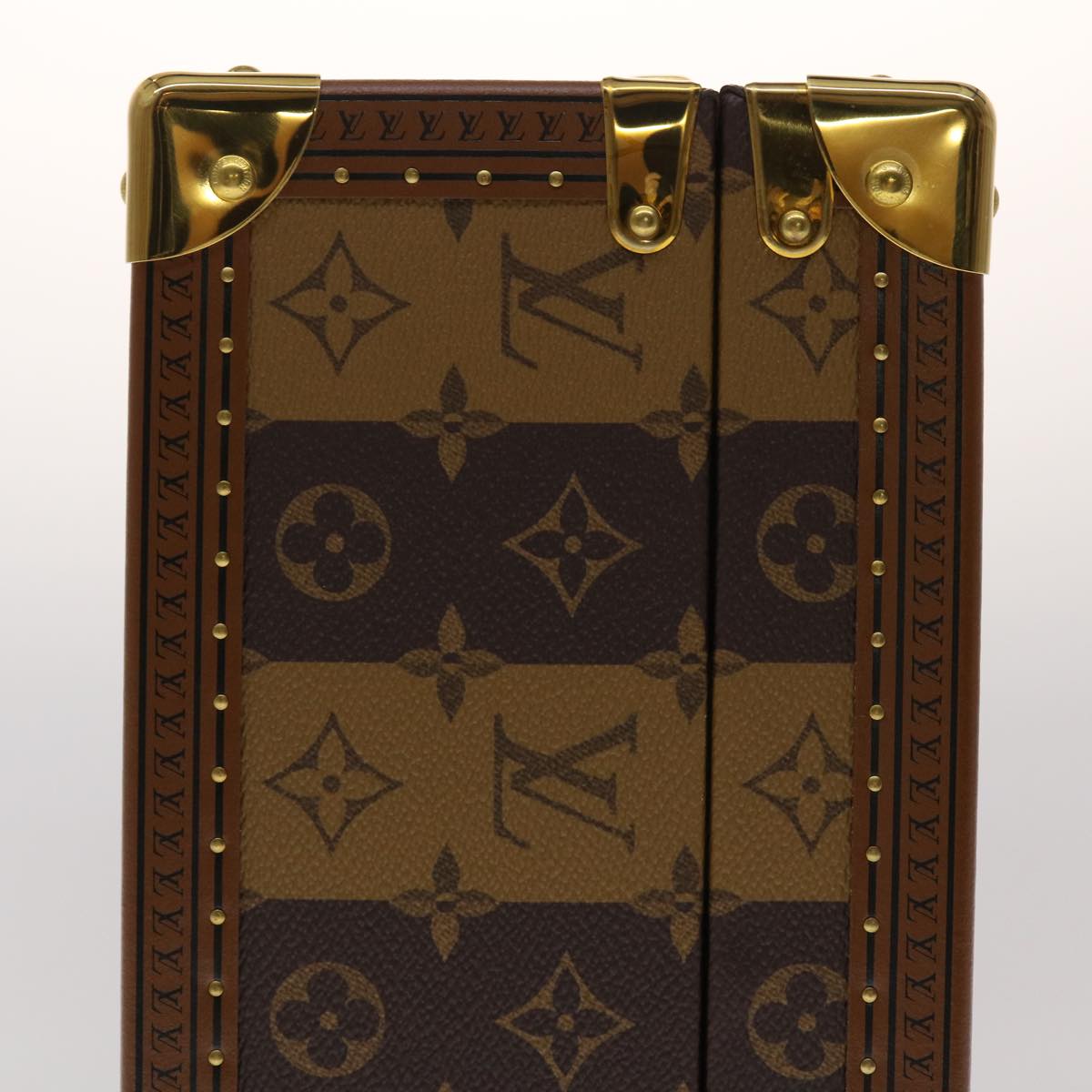 LOUIS VUITTON Monogram Stripe Cotteville 40 Trunk HUMAN MADE M20464 Auth 48522S