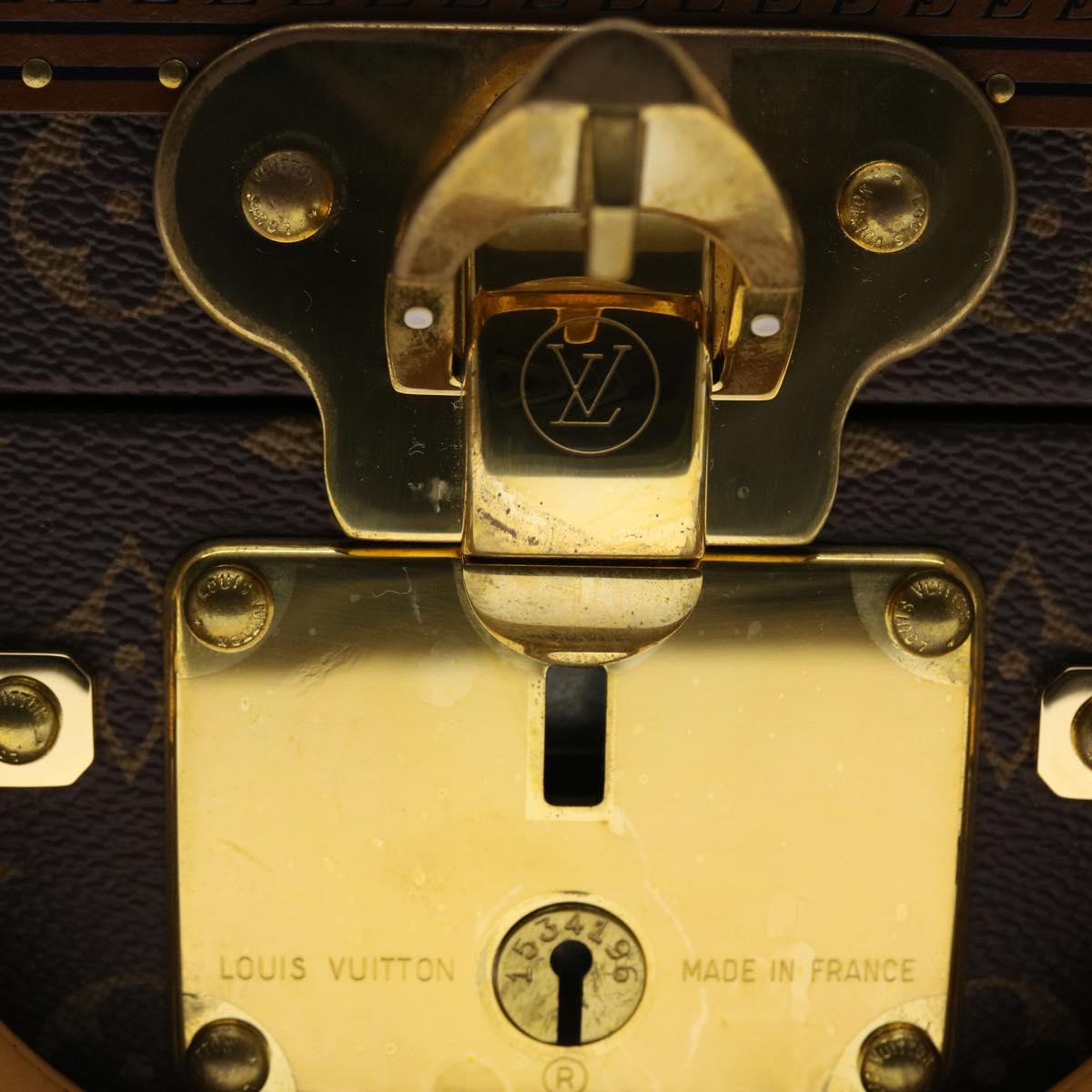 LOUIS VUITTON Monogram Stripe Cotteville 40 Trunk HUMAN MADE M20464 Auth 48522S