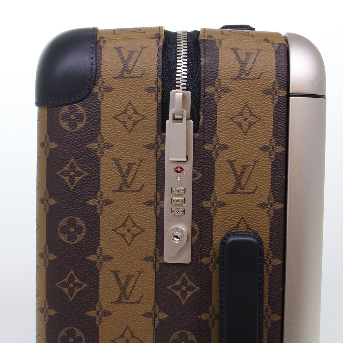 LOUIS VUITTON Monogram Stripe HUMAN MADE Horizon 55 Suitcase M20481 Auth 48828SM