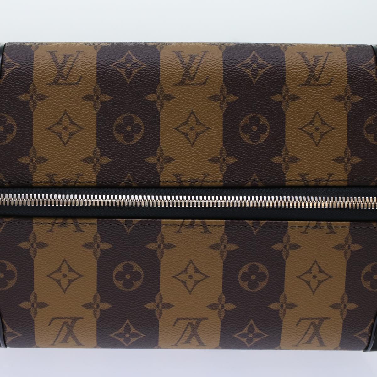 LOUIS VUITTON Monogram Stripe HUMAN MADE Horizon 55 Suitcase M20481 Auth 48828SM