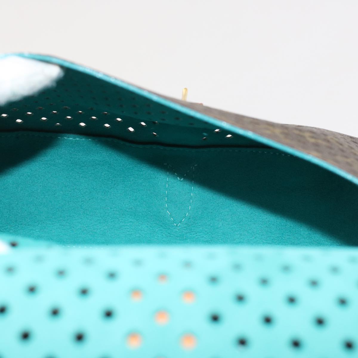 LOUIS VUITTON Monogram Perfo Saumur 30 Shoulder Bag M93998 LV Auth 49620A