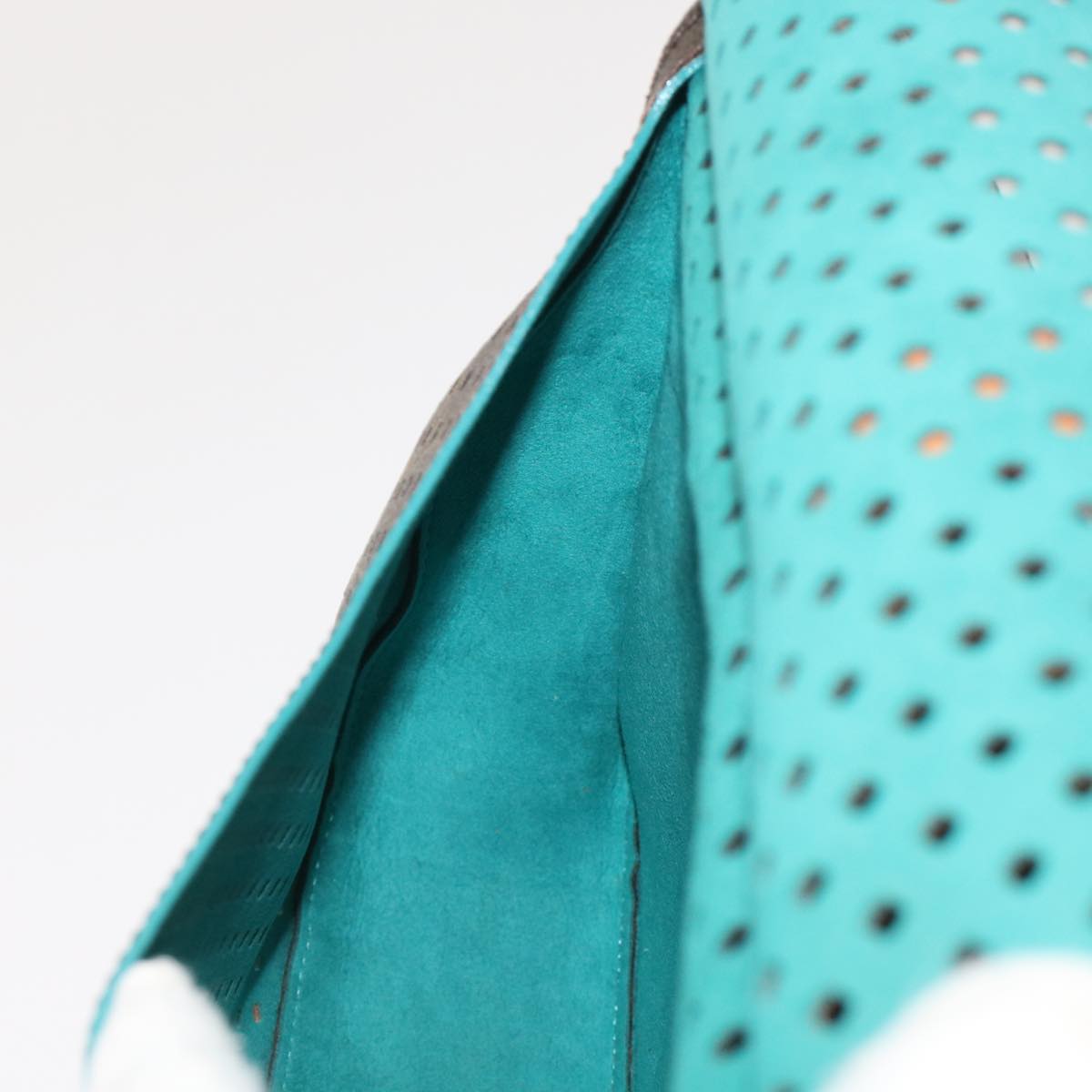 LOUIS VUITTON Monogram Perfo Saumur 30 Shoulder Bag M93998 LV Auth 49620A