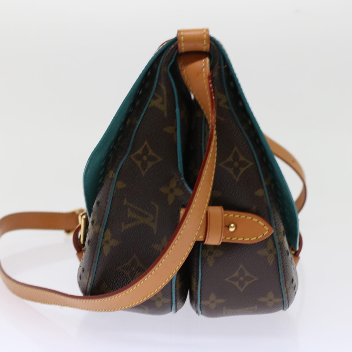 LOUIS VUITTON Monogram Perfo Saumur 30 Shoulder Bag M93998 LV Auth 49620SAV