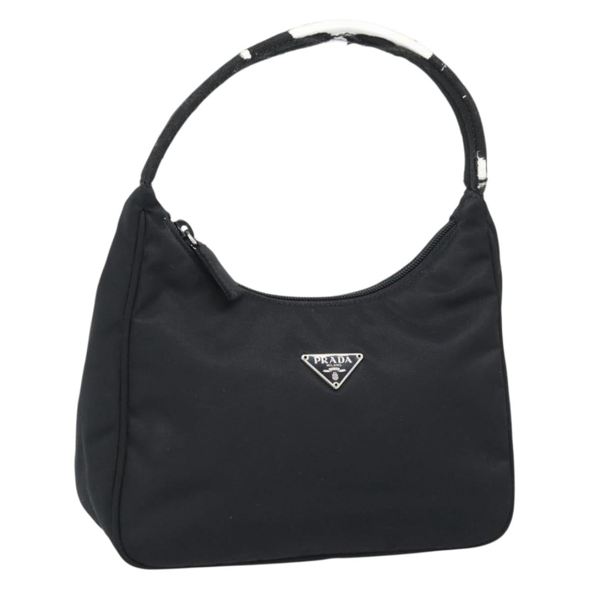 PRADA Pouch Nylon Black Auth 49968