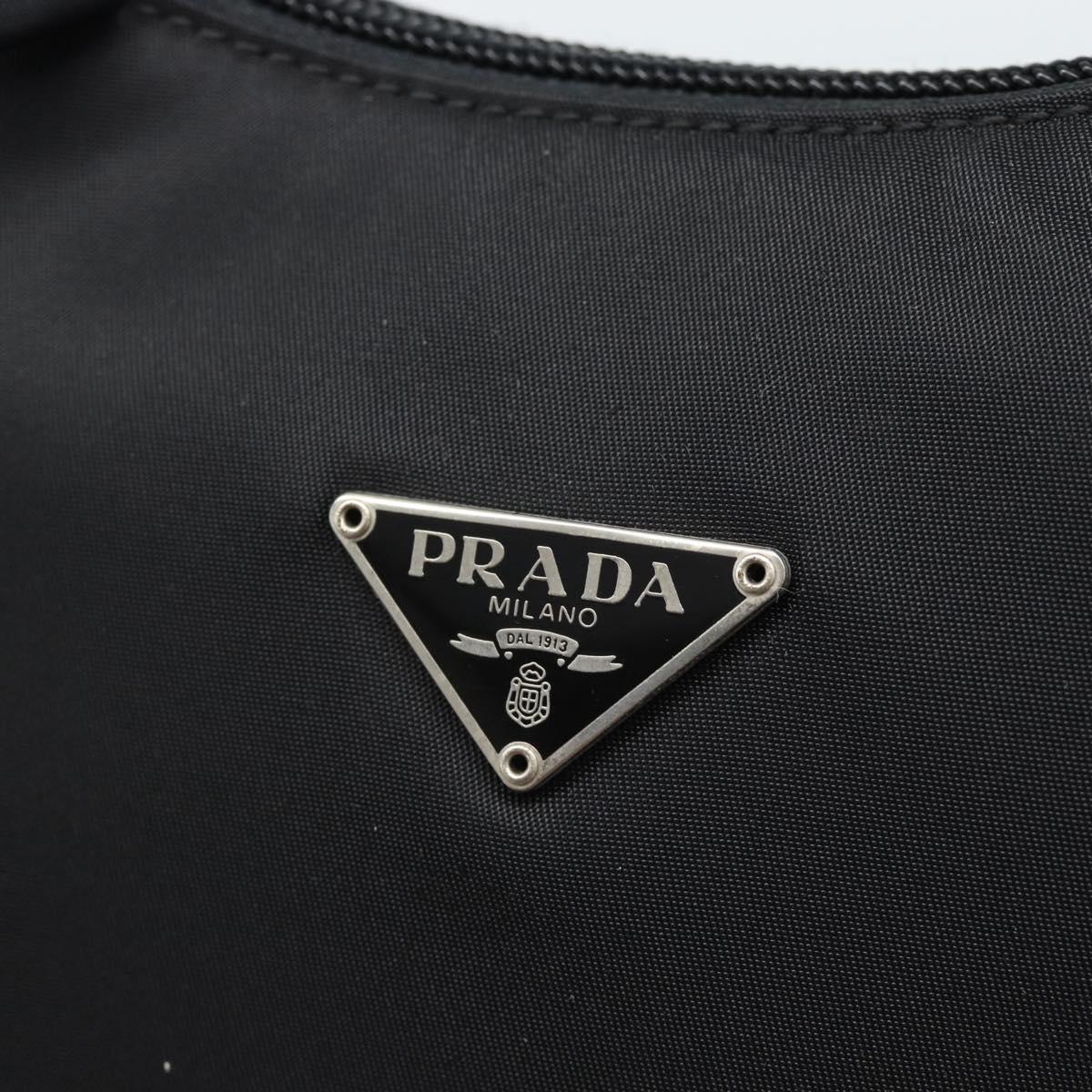 PRADA Pouch Nylon Black Auth 49968