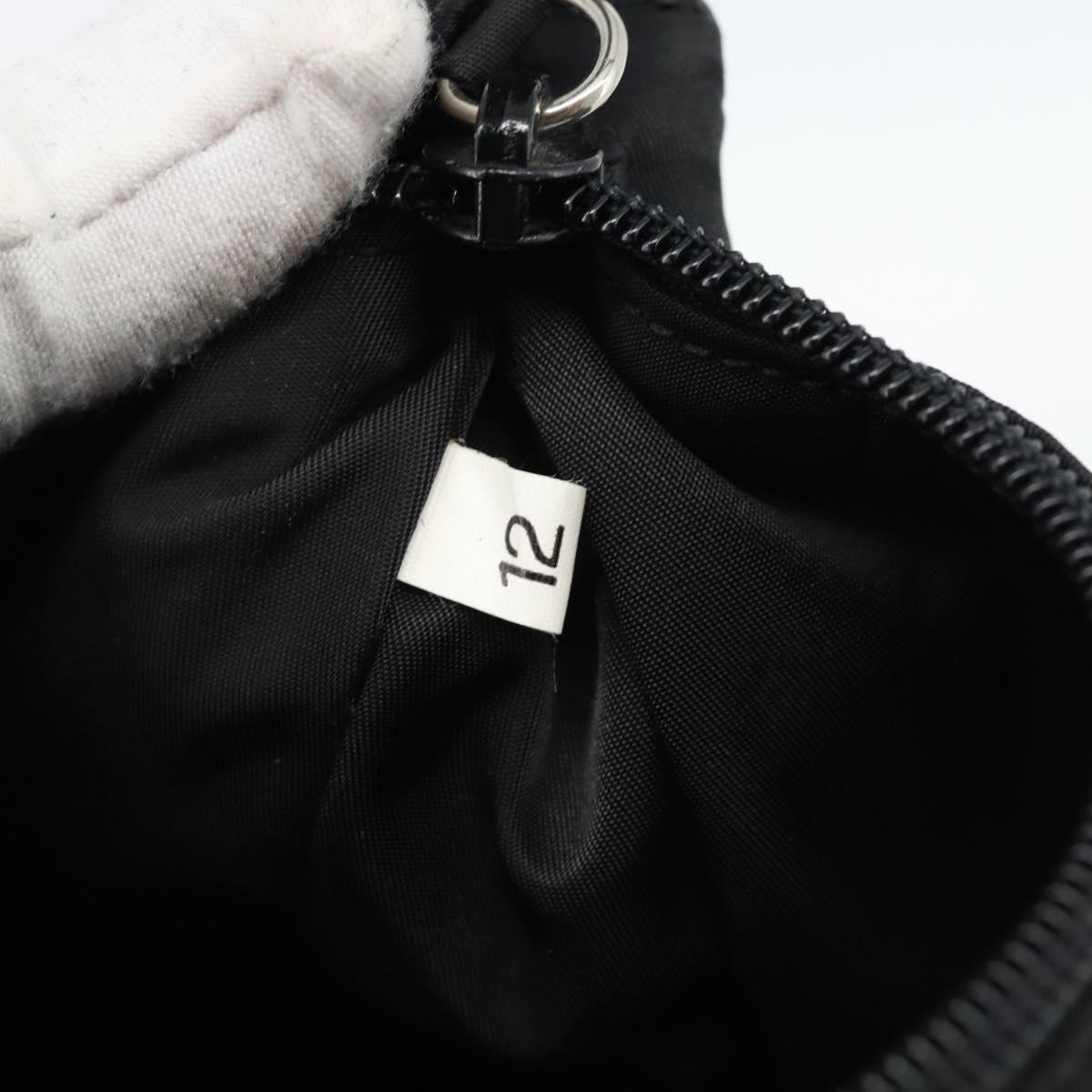 PRADA Pouch Nylon Black Auth 49968