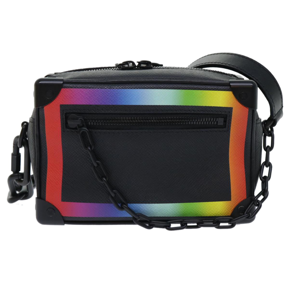 LOUIS VUITTON Taiga Rainbow Mini Soft Trunk Shoulder Bag M30351 LV Auth 50210SM