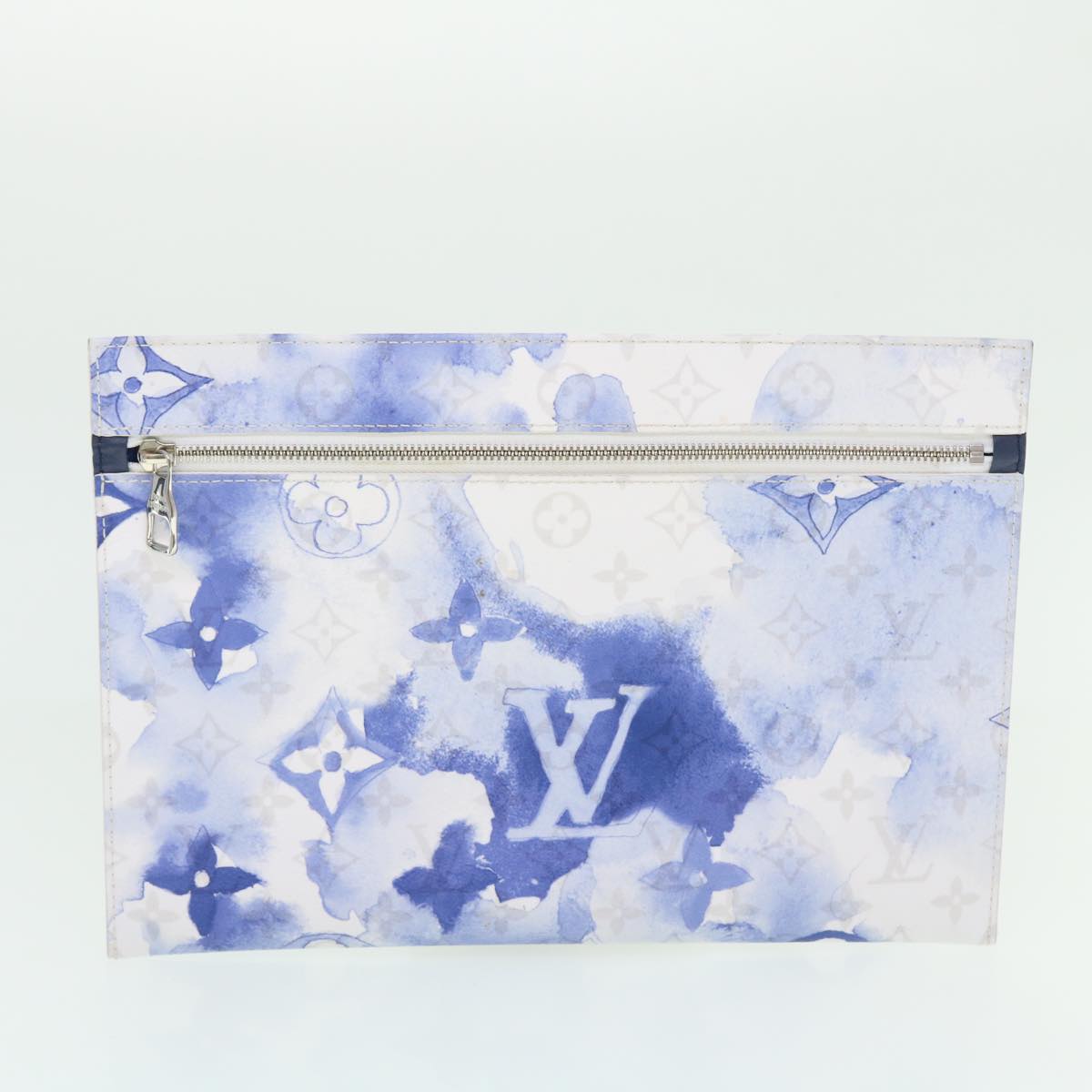 LOUIS VUITTON Monogram Water Color Weekend Tote PM Bag Blue M45756 Auth 50808S