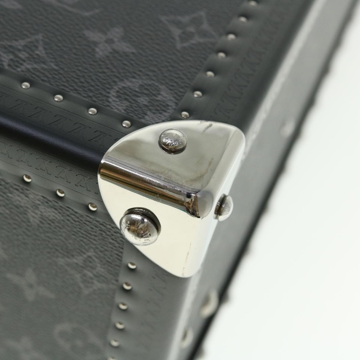 LOUIS VUITTON Monogram Eclipse Alzer 70 Trunk M20014 LV Auth 50883SM