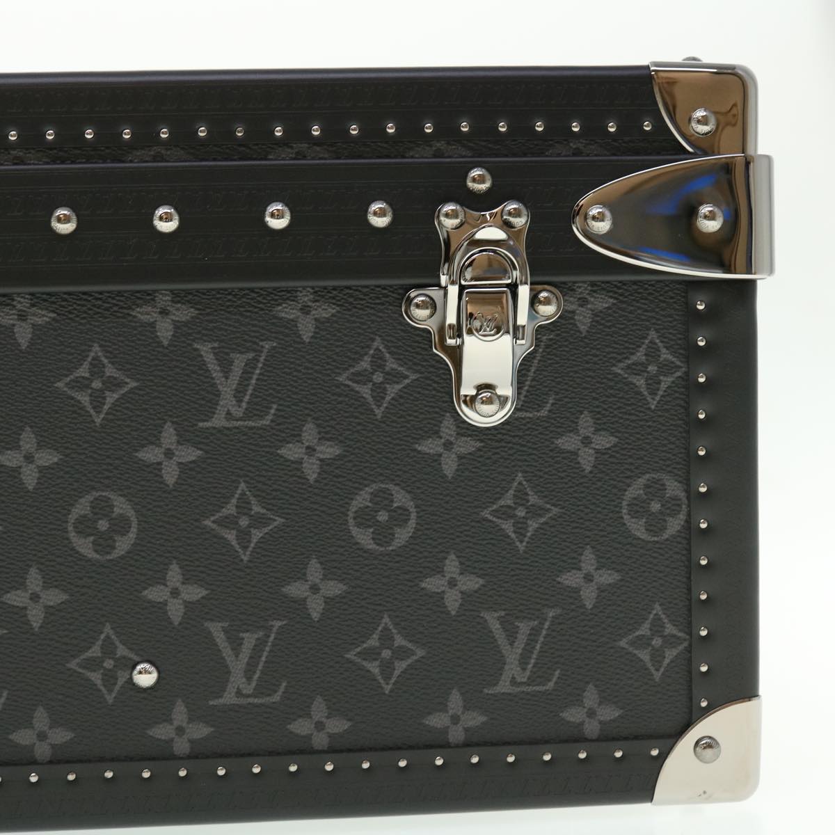 LOUIS VUITTON Monogram Eclipse Alzer 70 Trunk M20014 LV Auth 50883SM