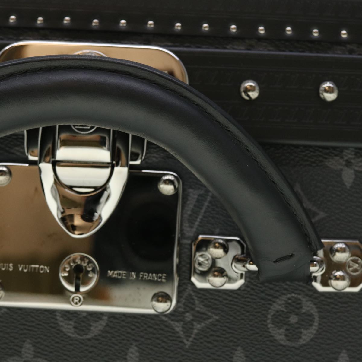 LOUIS VUITTON Monogram Eclipse Alzer 70 Trunk M20014 LV Auth 50883SM