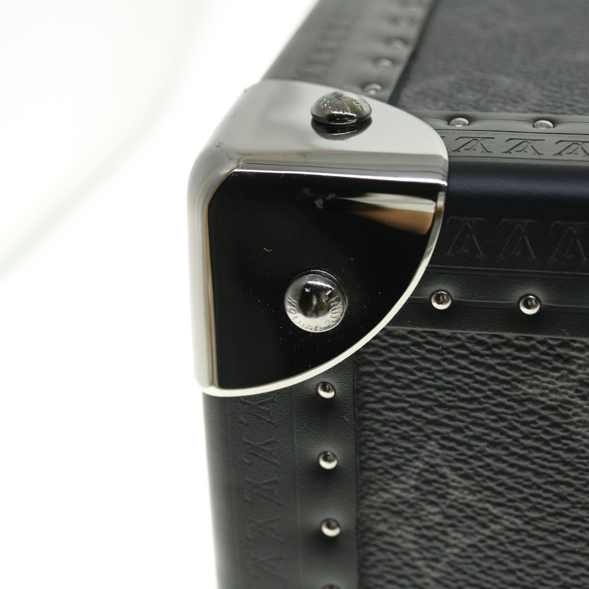 LOUIS VUITTON Monogram Eclipse Alzer 70 Trunk M20014 LV Auth 50883SM