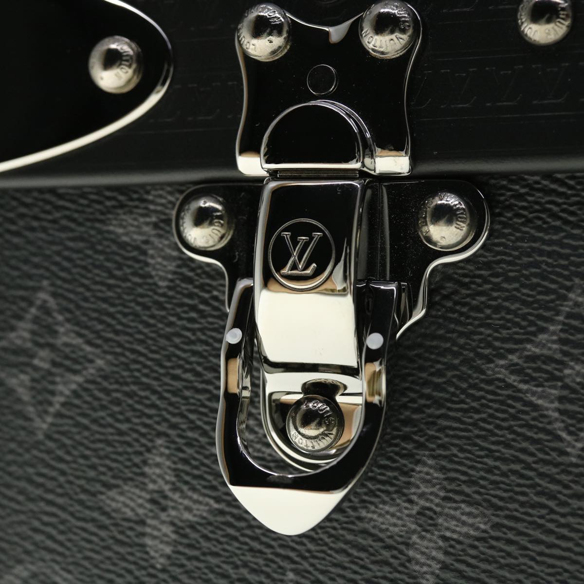 LOUIS VUITTON Monogram Eclipse Alzer 70 Trunk M20014 LV Auth 50883SM