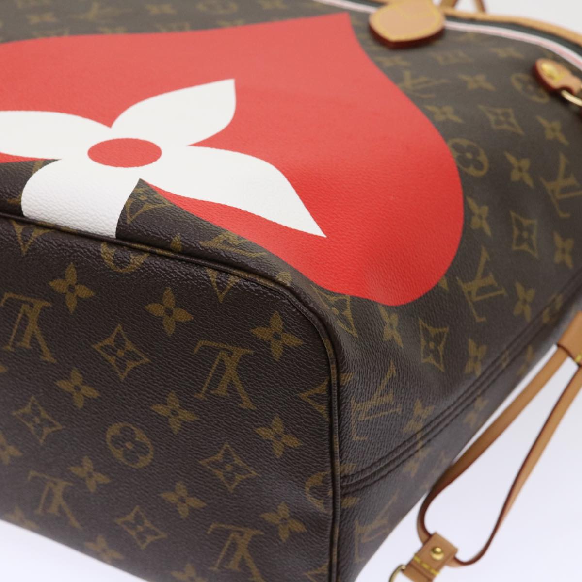 LOUIS VUITTON Monogram Game On Neverfull MM Tote Bag M57452 LV Auth 51264S
