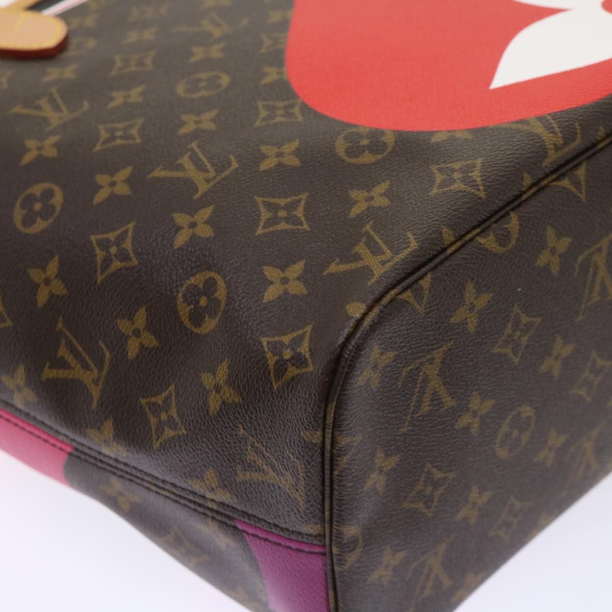 LOUIS VUITTON Monogram Game On Neverfull MM Tote Bag M57452 LV Auth 51264S