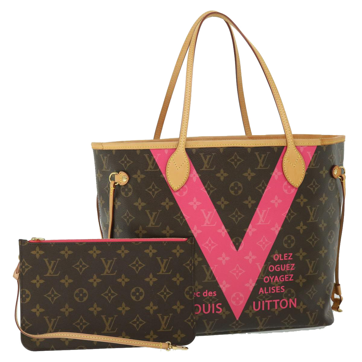 LOUIS VUITTON Monogram Neverfull MM Tote Bag Grenard M41602 LV Auth 51265AV