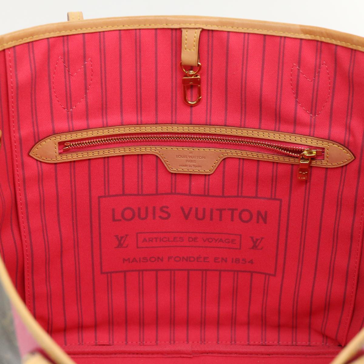 LOUIS VUITTON Monogram Neverfull MM Tote Bag Grenard M41602 LV Auth 51265SAV
