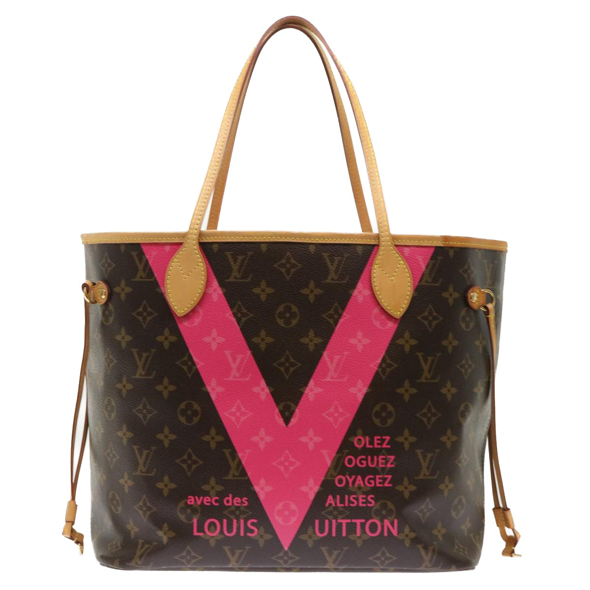 LOUIS VUITTON Monogram Neverfull MM Tote Bag Grenard M41602 LV Auth 51265AV