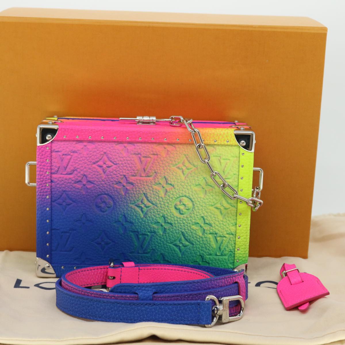 LOUIS VUITTON Monogram Illusion Soft Trunk Bag Multicolor M20476 LV Auth 52077SM