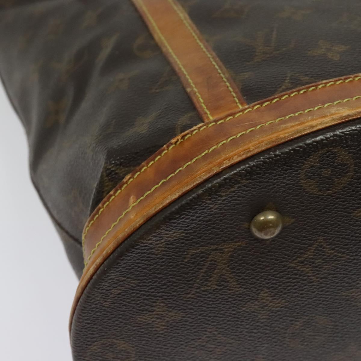 LOUIS VUITTON Monogram Bucket GM Shoulder Bag M42236 LV Auth 52202