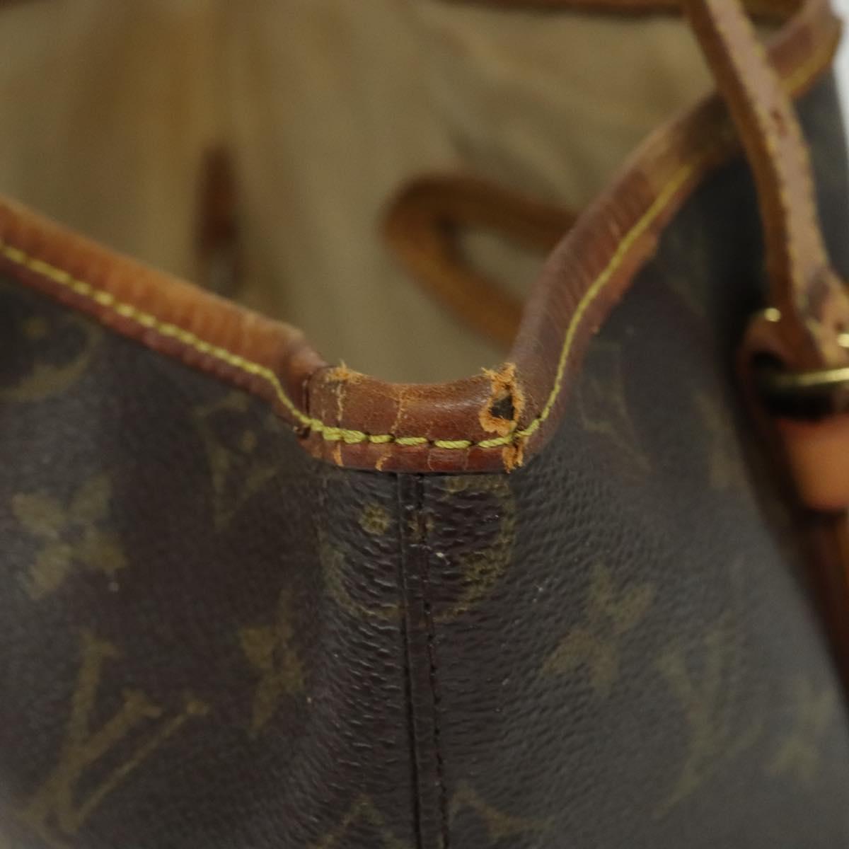 LOUIS VUITTON Monogram Bucket GM Shoulder Bag M42236 LV Auth 52335
