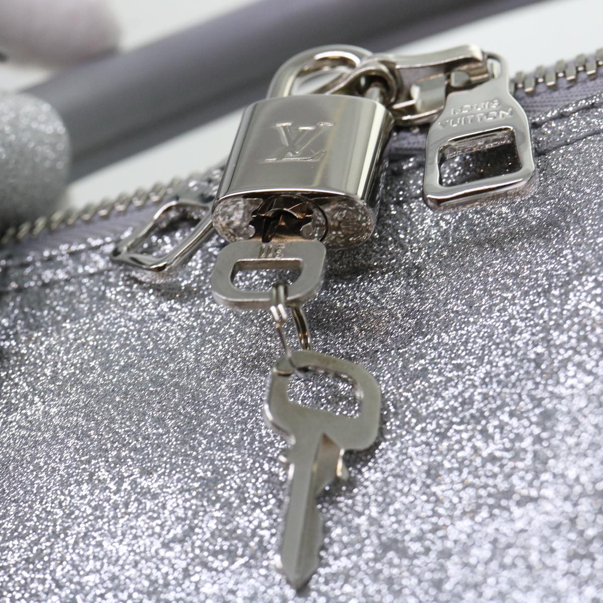 LOUIS VUITTON Damier Glitter Keepall Bandouliere 50 Bag N58041 LV Auth 52528SV