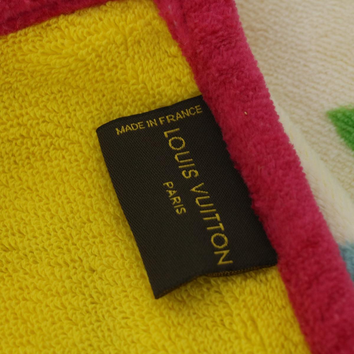 LOUIS VUITTON Monogram Multicolor Towel EDITION LIMITED 174 Cotton Auth 52532S