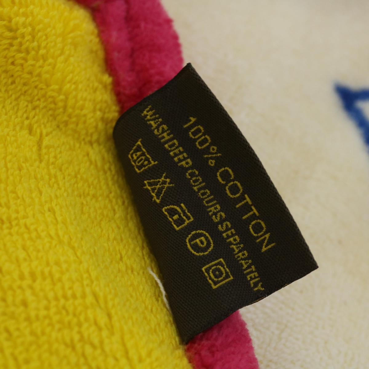LOUIS VUITTON Monogram Multicolor Towel EDITION LIMITED 174 Cotton Auth 52532S