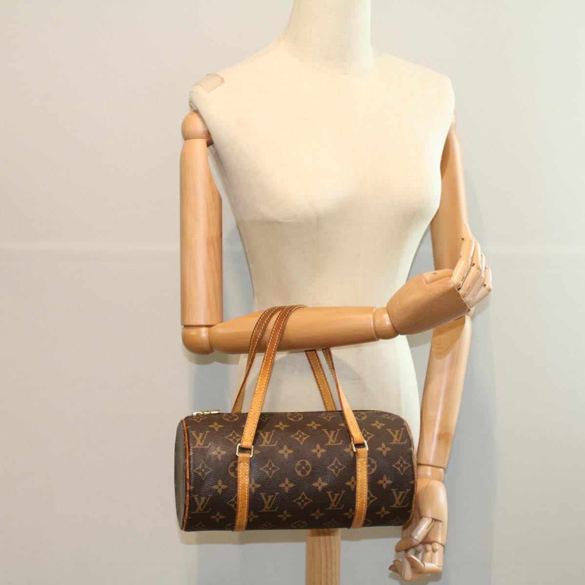 LOUIS VUITTON Monogram Comme Des Garテァons Papillon 26 Hand Bag M40266 Auth 52783