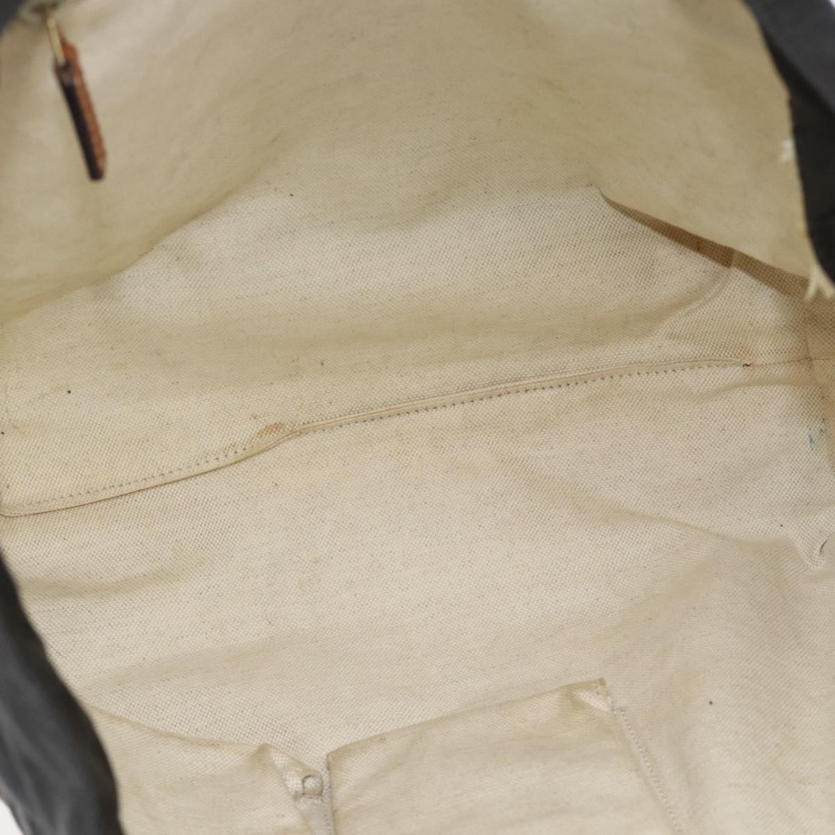 GUCCI GG Canvas Tote Bag Nylon Brown Auth 53670
