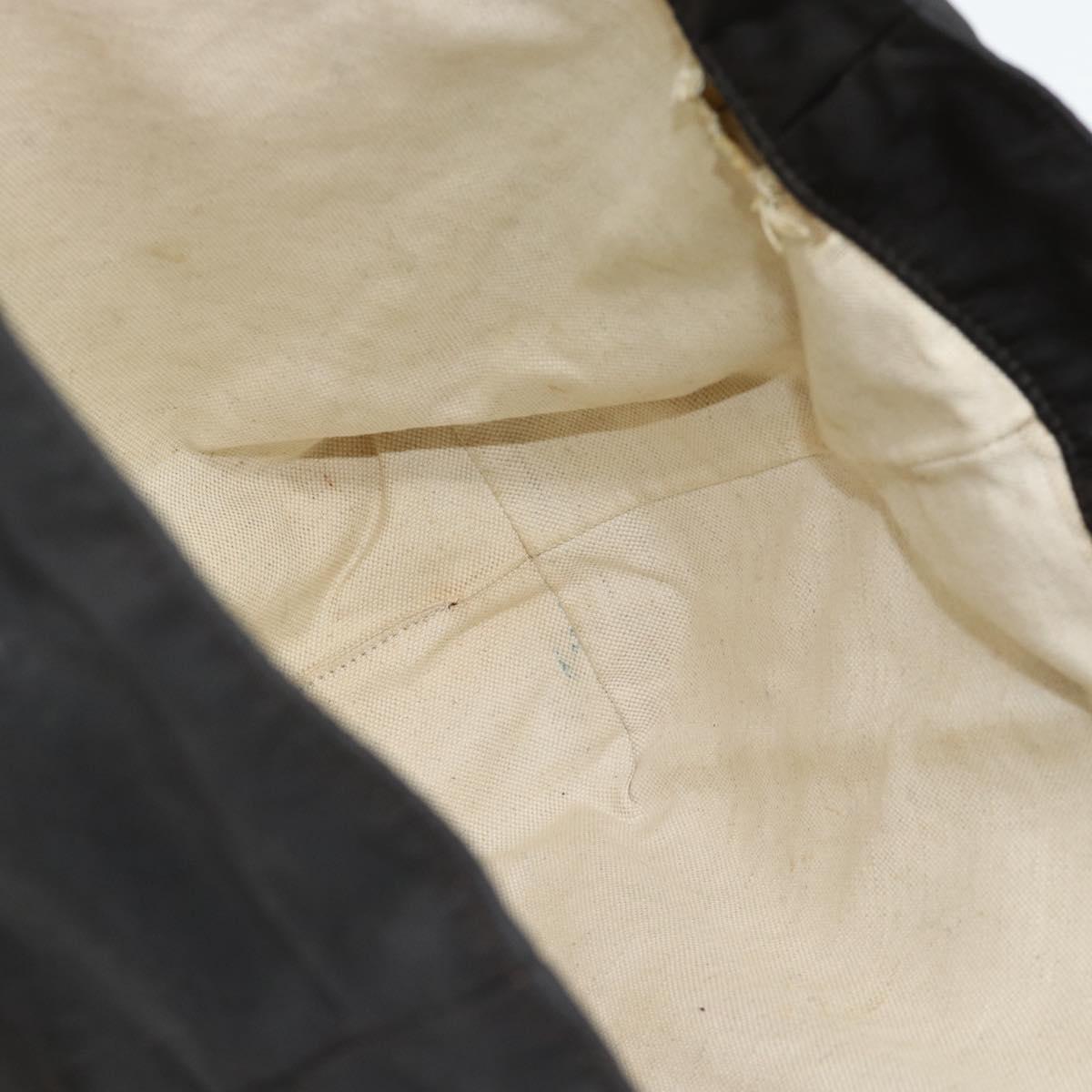 GUCCI GG Canvas Tote Bag Nylon Brown Auth 53670