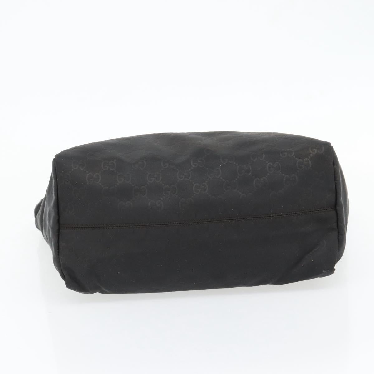 GUCCI GG Canvas Tote Bag Nylon Brown Auth 53670