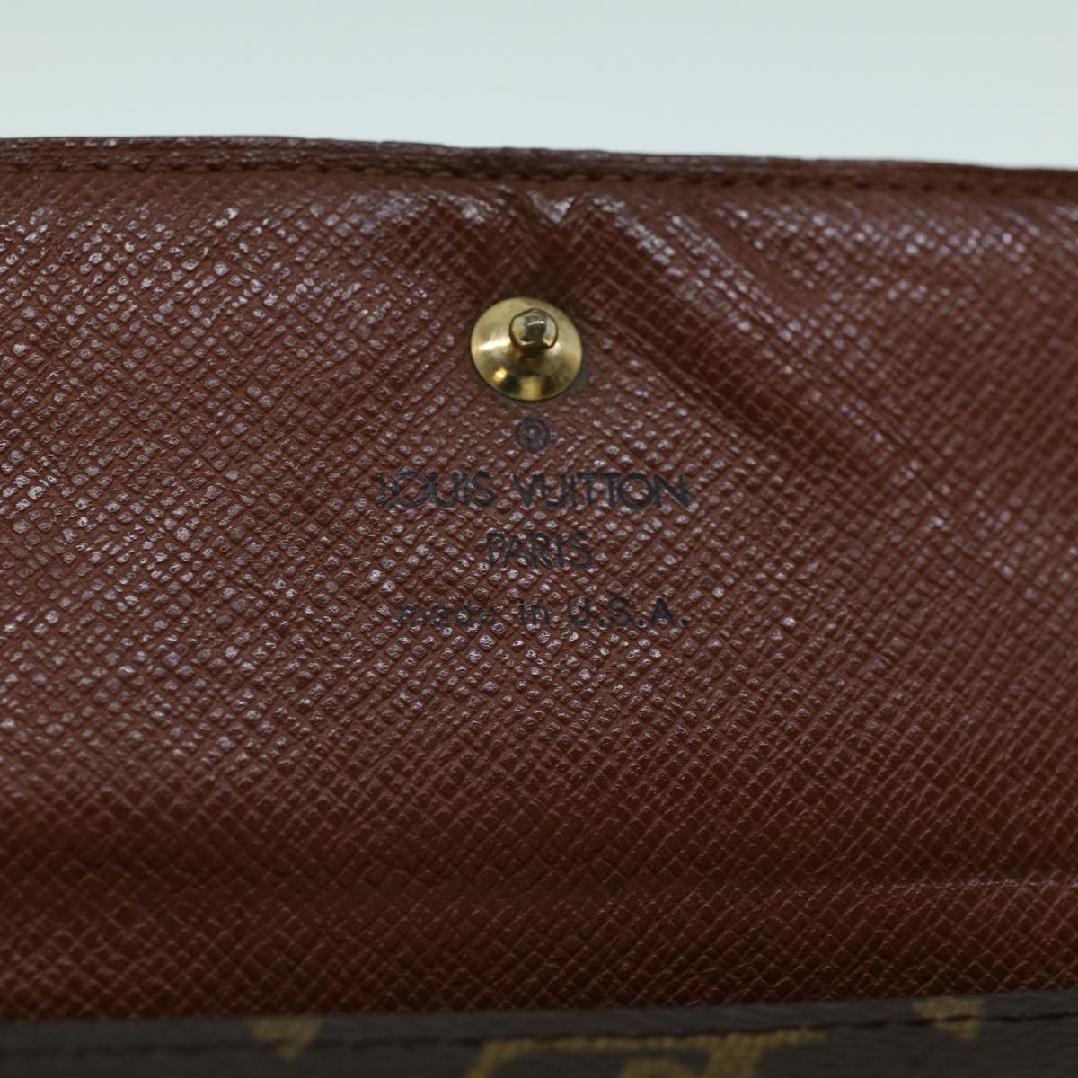 LOUIS VUITTON Monogram Portefeuille Elise Wallet M61654 LV Auth 54081