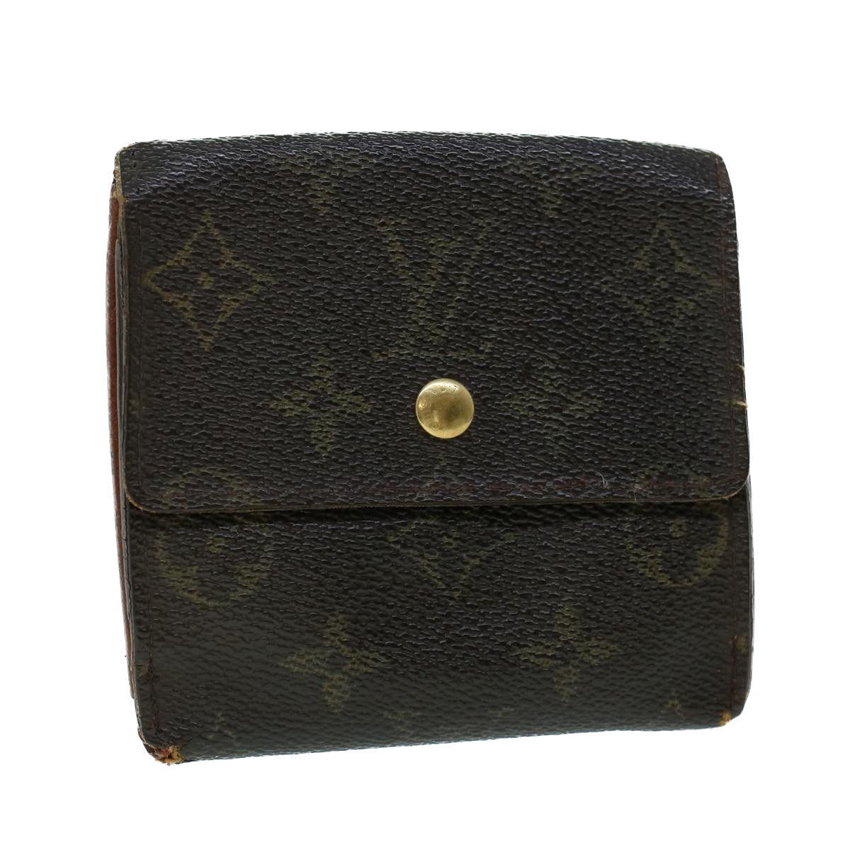 LOUIS VUITTON Monogram Portefeuille Elise Wallet M61654 LV Auth 54081