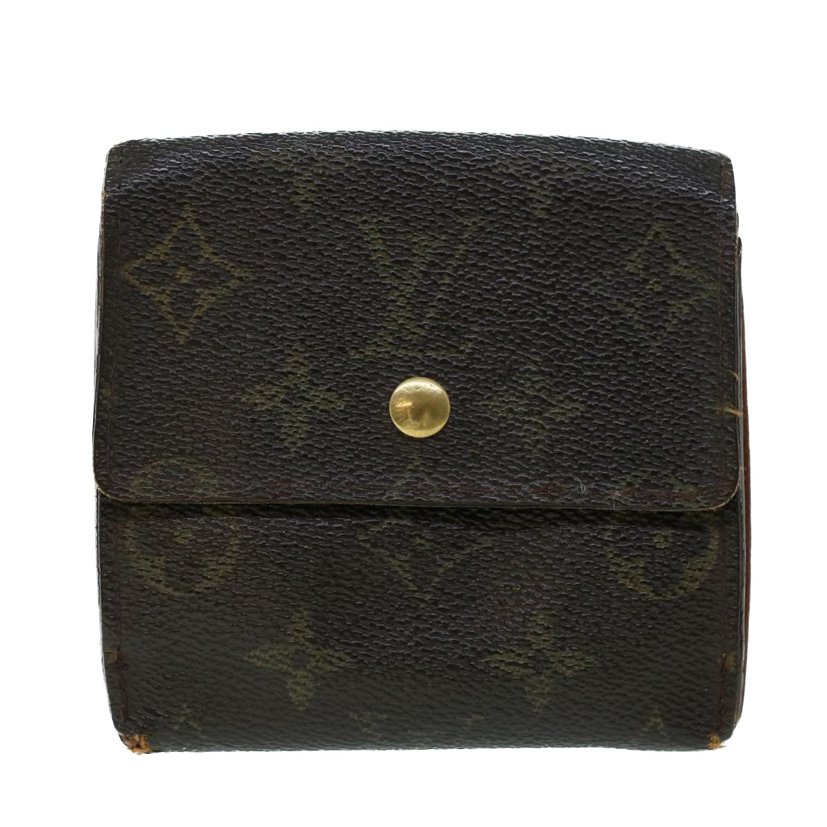 LOUIS VUITTON Monogram Portefeuille Elise Wallet M61654 LV Auth 54081