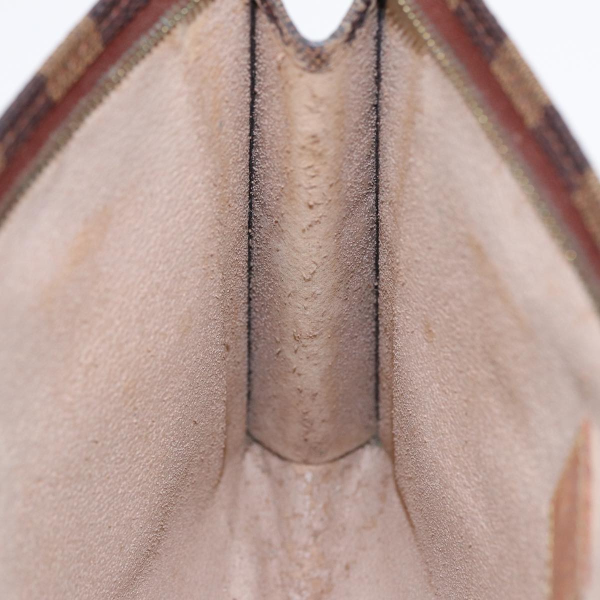 LOUIS VUITTON Damier Ebene Poche Toilette 26 Pouch N47543 LV Auth 55311