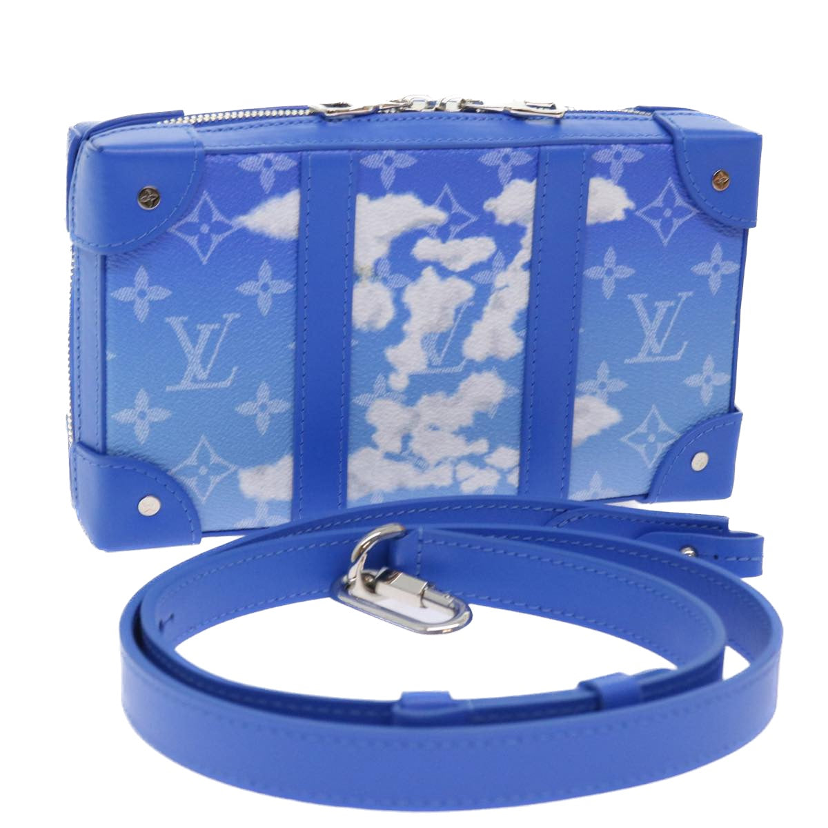 LOUIS VUITTON Monogram Clouds Soft Trunk Wallet Shoulder Bag M45432 Auth 55808S